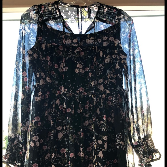 ♥️ HP 🌸Design Lab Hobo Style Adorable Floral Dress - XS - Picture 3 of 8